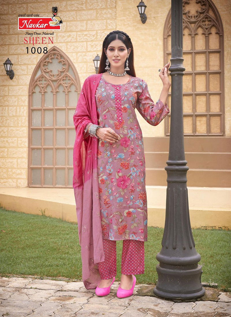 Sheen Vol 3 By Navkar Muslin Printed Kurti With Bottom Dupatta Wholesale Shop In Surat
 Catalog