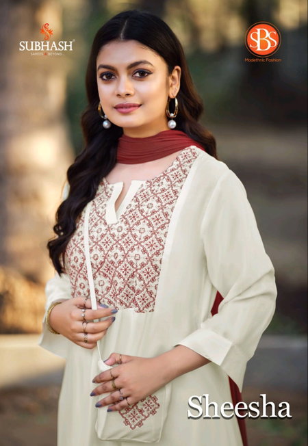 Sheesha By Sbs Rayon Dyed Surat Kurti With Bottom Dupatta Wholesale Market