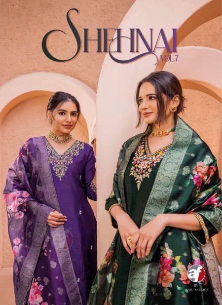 Shehnai Vol 7 By Af Pure Dola Silk Readymade Suits Wholesale Clothing Suppliers In India Catalog