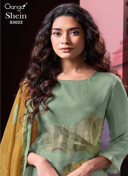 Shein 3022 By Ganga Bemberg Silk Designer Salwar Kameez Suppliers In India