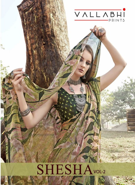 Shesha Vol 2 By Vallabhi Printed Georgette Daily Wear Sarees Wholesale Shop In Surat