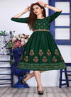 Sheza 101 Rayon Printed Designer Ethnic Wear Anarkali Kurti Collection