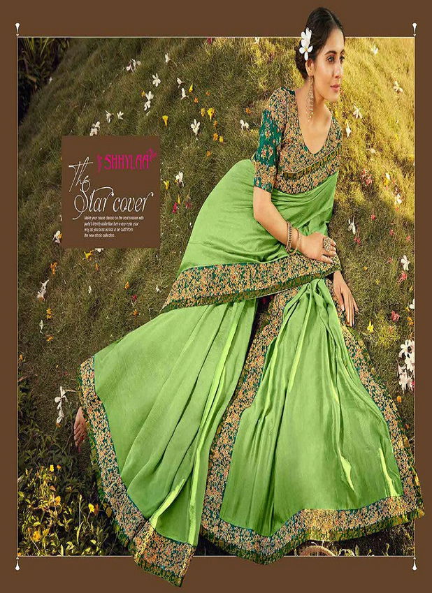 SHHYLAA CHARBAGH VOL-3 DIGITAL PRINTS AND EMBROIDERY WORK LATEST FANCY DESIGNER  SAREE COLLECTION