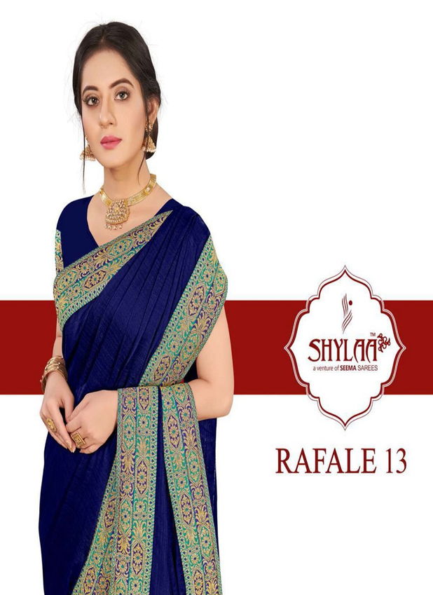 Shhylaa Rafale Vol-13 Premium Jari Weaving Laces Latest Fancy Designer Saree Collection   