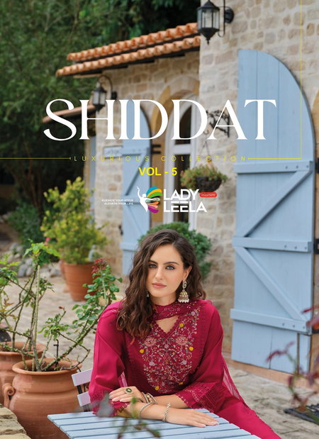 Shiddat Vol 5 By Lady Leela Viscose Kurti With Bottom Dupatta Suppliers In India