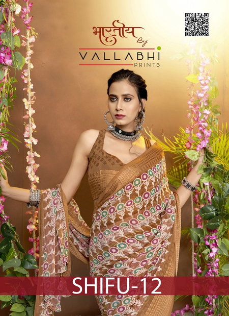 Shifu Vol 12 By Vallabhi Printed Georgette Sarees Wholesale Price In Surat
