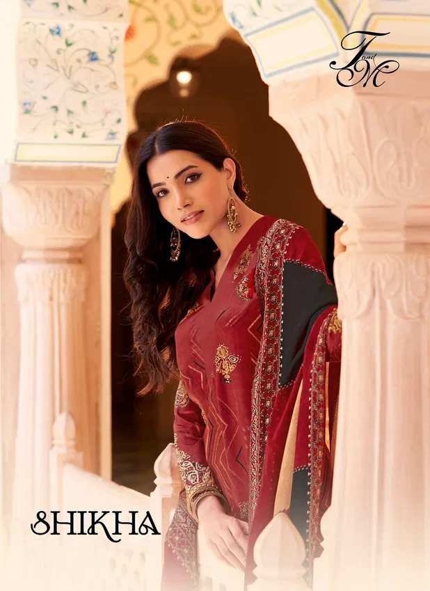 Shikha By T And M Muslin Printed Dress Material Wholesale Price In Surat

