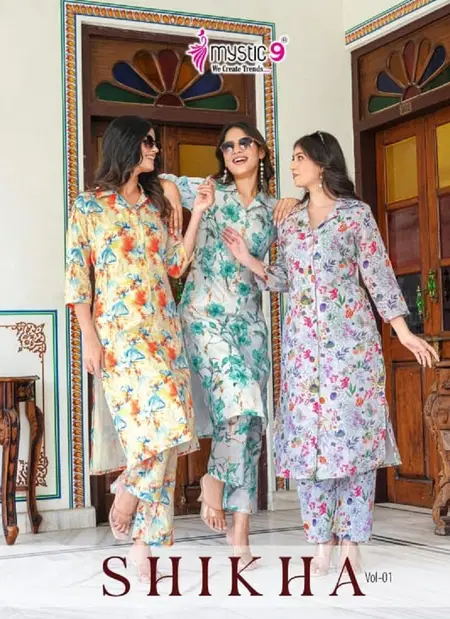 Shikha Vol 1 By Mystic 9 Linen Wholesale Co Ord Set Suppliers In Mumbai