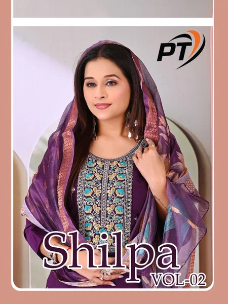 Shilpa Vol 2 By Pt Vertical Plan Surat Kurti With Bottom Dupatta Wholesale Market
