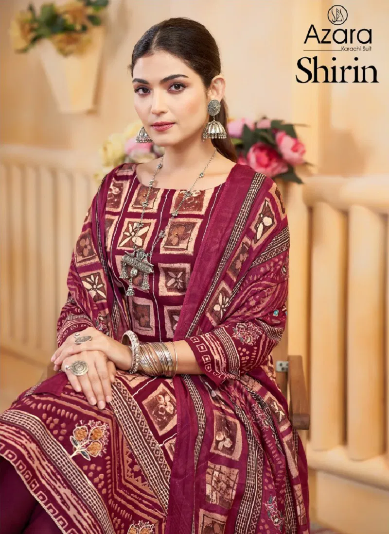 Shirin By Radhika Azara Lawn Cotton Dress Material Wholesale Shop In Surat Catalog