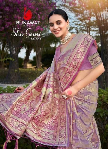 Shiv Gouri By Bunawat 1001 To 1006 Stain Silk Wedding Sarees Wholesale Shop In Surat
 Catalog