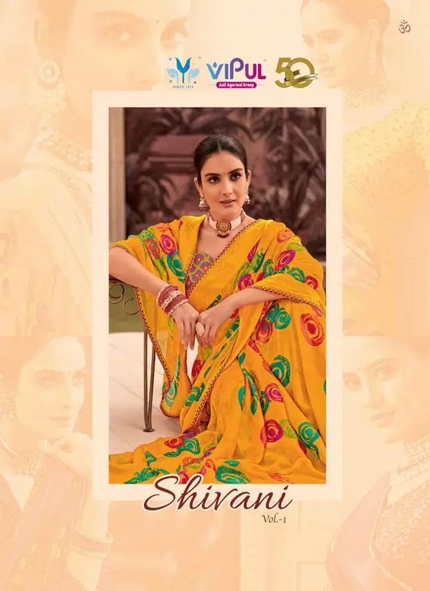 Shivani Vol 1 By Vipul Georgette Daily Wear Sarees Wholesale In India