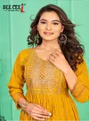 Shivaya By Deecee Chanderi Plain Flared Long Kurtis Wholesale Shop In Surat