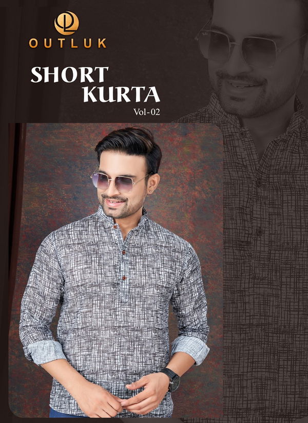 Short Kurta Vol 2 By Outluk Pure Linen Mens Wear Wholesale Manufacturers