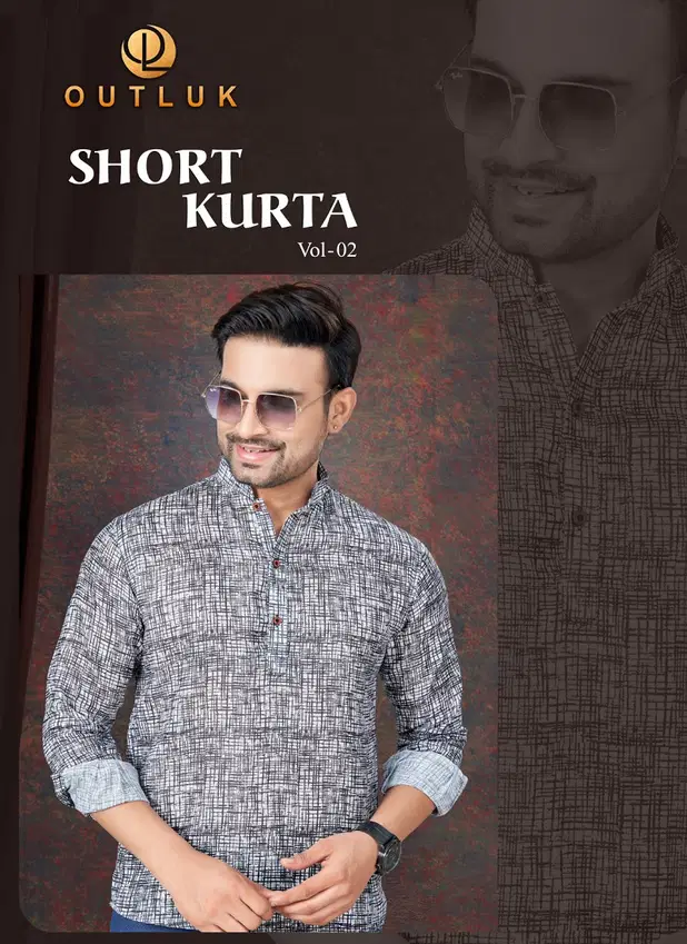 Short Kurta Vol 2 By Outluk Pure Linen Mens Wear Wholesale Manufacturers