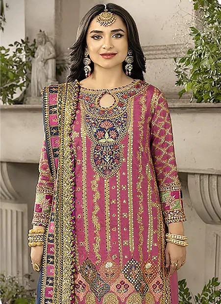 Shree K 5181 Organza Embroidered Pakistani Suits Wholesale Market In Surat
 Catalog