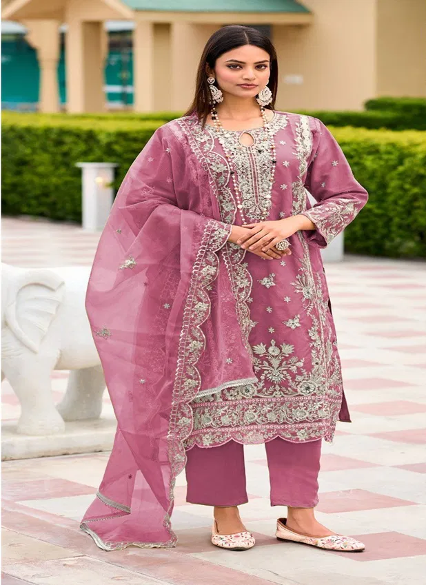 K 5209 by Shree Organza Embroidered Pakistani Suit Collection