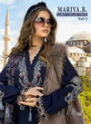 Shree Mariya B Lawn Collection Vol 5 Latest Pure Cotton Designer Print with Heavy Embroidery Work Pakistani Suits With Mal Mal Cotton Dupatta 