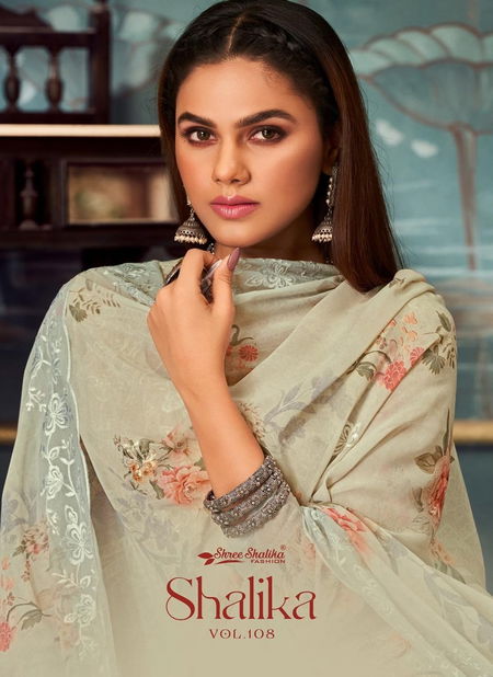 Shree Shalika Vol 108 Embroidery Printed Georgette Suits Wholesale Online
 Catalog