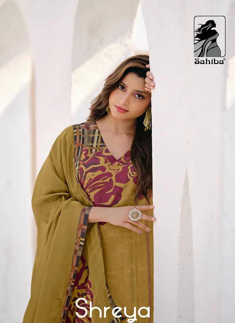 Shreya By Sahiba Viscose Simmer Digital Printed Dress Material Wholesale Online Catalog