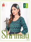Shrimati Vol 2 By Hirwa Rayon Printed Long Anarkali Kurti Wholesale Shop In Surat
