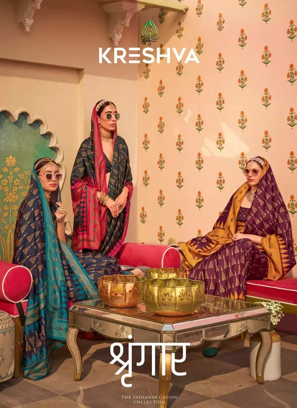 Shringaar By Kreshva Mercerized Sigma Silk Saree Wholesale Shop In Surat