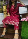 Shubh 2 Cotton Designer Fancy Ethnic Wear Kurti With Pant Collection