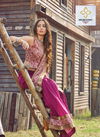 SHUBH SHREE ATHENA Latest Fancy Festive Wear Vichitra Digital Lace Patta Or Banarasi Border Plus Digital Lace Heavy Saree Collection