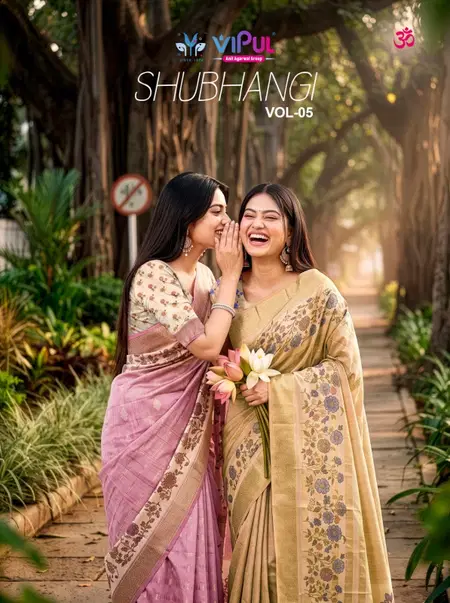 Shubhangi Vol 5 By Vipul Soft Silk Printed Saree
