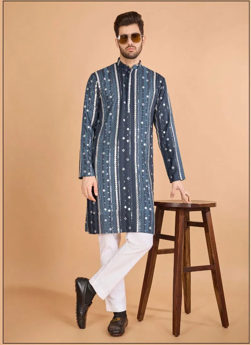  Modern Ethnics 3 Viscose by Shubhvastra  Rayon Mens Kurta Collection