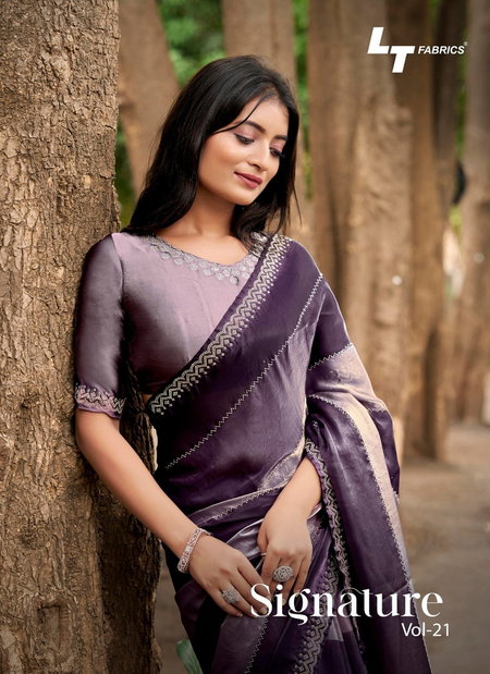 Signature Vol 21 By LT Nc Malai Silk Designer Saree Suppliers In India