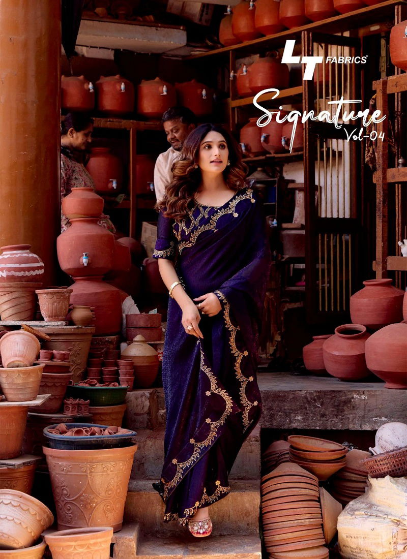 Signature Vol 4 By Kashvi Nc Malai Silk Party Wear Sarees Orders In India Catalog