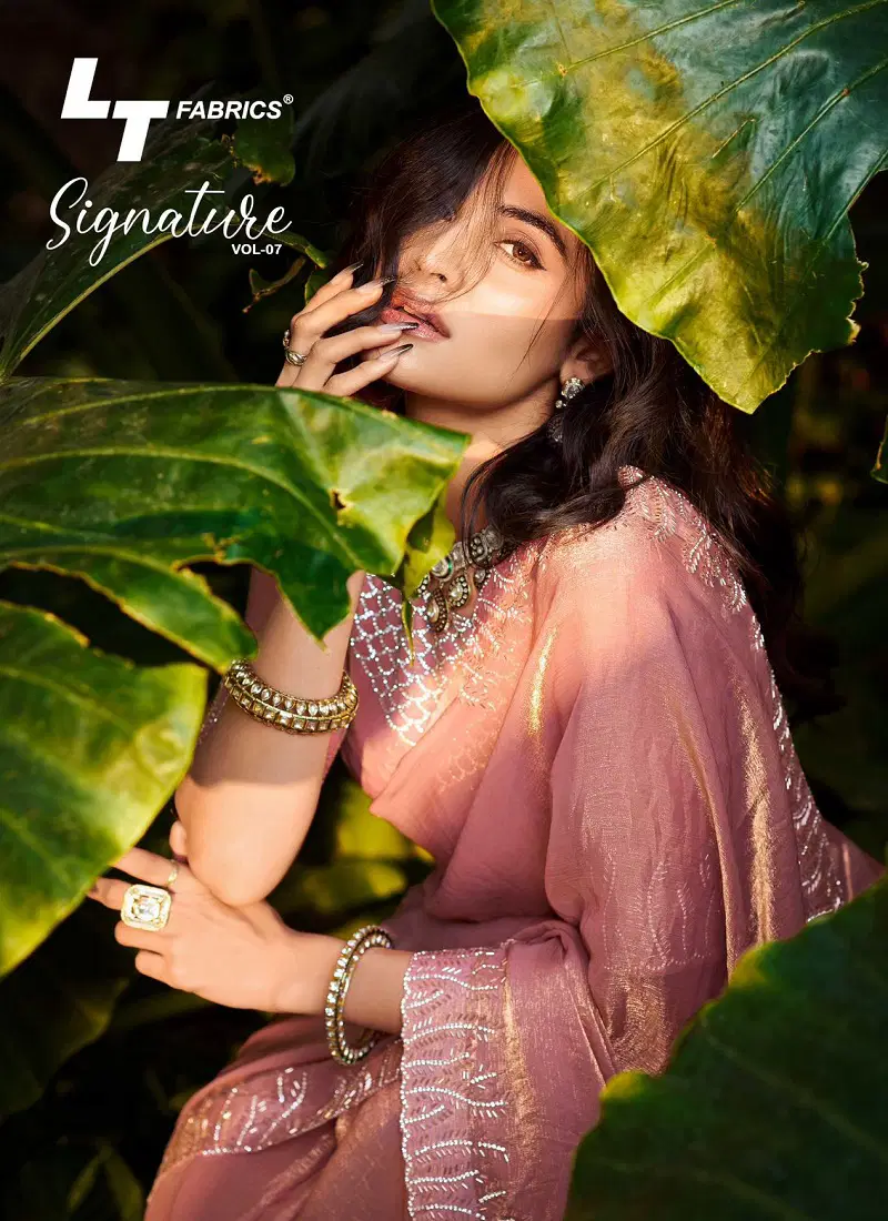 Signature Vol 7 By LT Nc Malai Silk Wholesale Sarees Suppliers In Mumbai Catalog