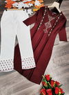 Silk 5 Rayon Latest Fancy Regular Casual Wear Work Kurtis With Bottom Collection
