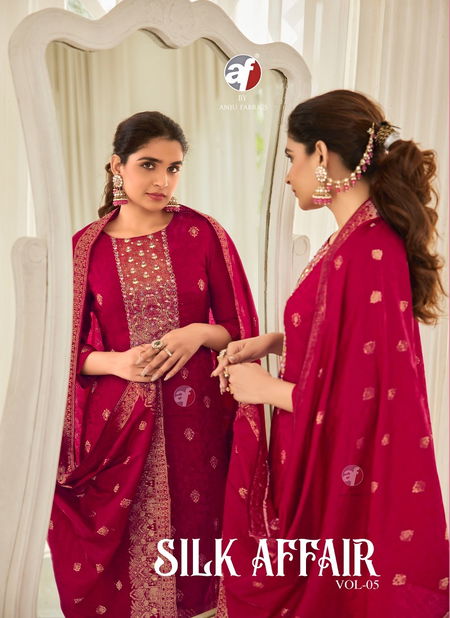 Silk Affair Vol 5 By Af Dola Silk Heavy Readymade Suits Exporters In India Catalog