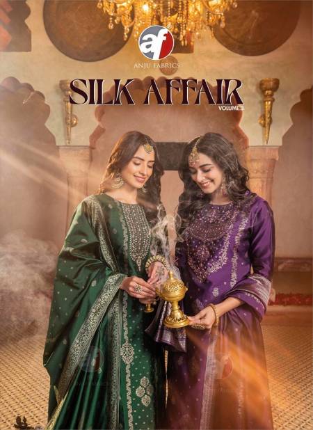 Silk Affair Vol 3 By Af Banarasi Silk Heavy Readymade Suits Wholesale Suppliers In Mumbai Catalog