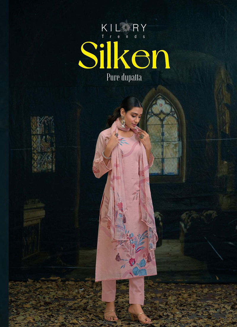 Silken By Kilory Lawn Cotton Digital Printed Salwar Kameez Online Wholesale Catalog