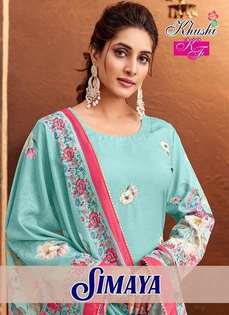 Simaya Kf Muslin Silk Digital Printed Readymade Suits Wholesale Shop In Surat