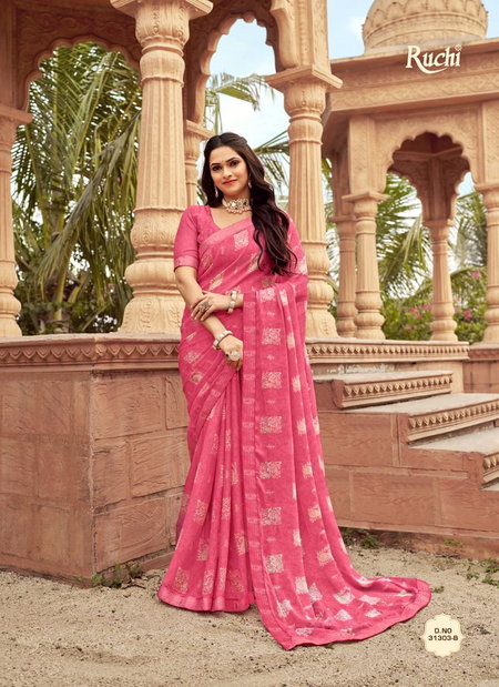 Simayaa 23 By Ruchi Daily Wear Chiffon Printed Sarees Wholesale Shop In Surat
