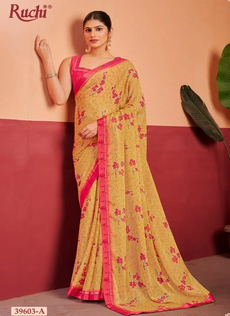 Simayaa Vol 28 By Ruchi Chiffon Daily Wear Saree Wholesalers In Delhi