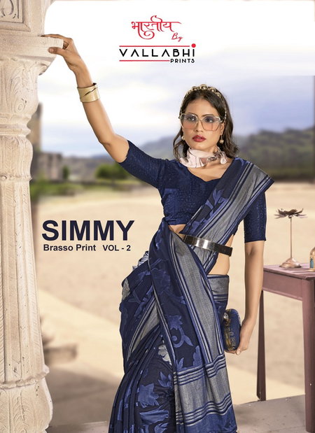 Simmy Vol 2 By Vallabhi Brasso Designer Party Wear Sarees Wholesale Shop In Surat
