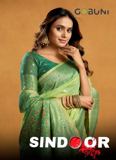 Sindoor By Gobuni Spun Cotton Zari Online Designer Saree Wholesale