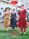 Siri Vol 2 By Kc Capsule Foil Printed Printed Naira Cut Kurti With Bottom Dupatta Wholesale Shop In Surat