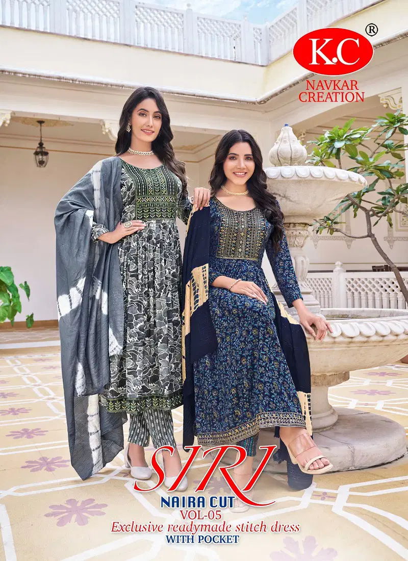 Siri Vol 5 By Kc Capsule Foil Printed Kurti With Bottom Dupatta Wholesale Shop In Surat
 Catalog