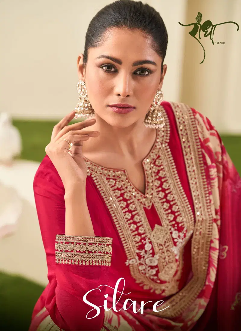 Sitare By Radha Trendz Chinon Readymade Suits Wholesale In India Catalog