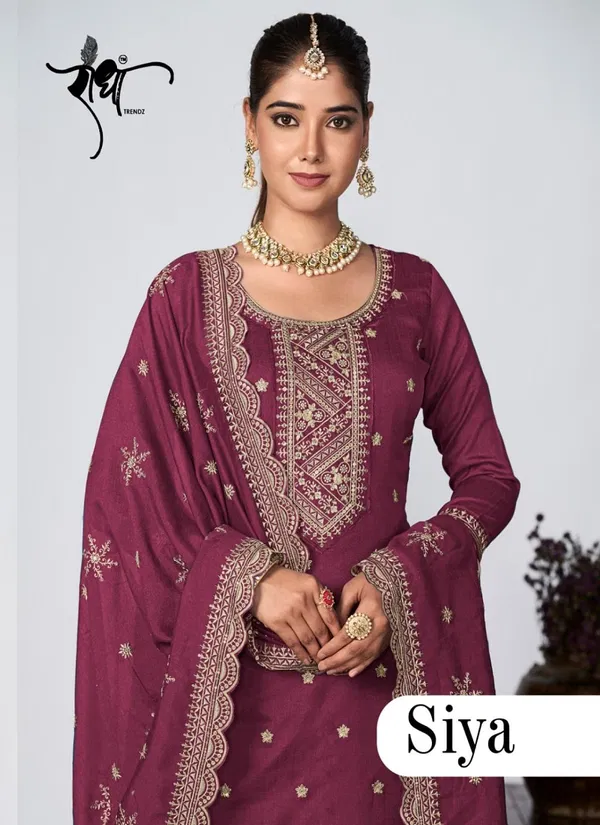 Siya By Radha Trendz Heavy Embroidery Designer Wholesale Salwar Kameez In Delhi
