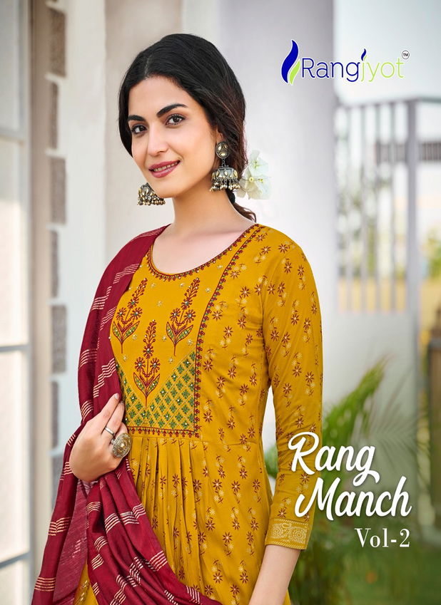 Siya By Rangjyot Jeavy Rayon Kurti With Bottom Dupatta Catalog