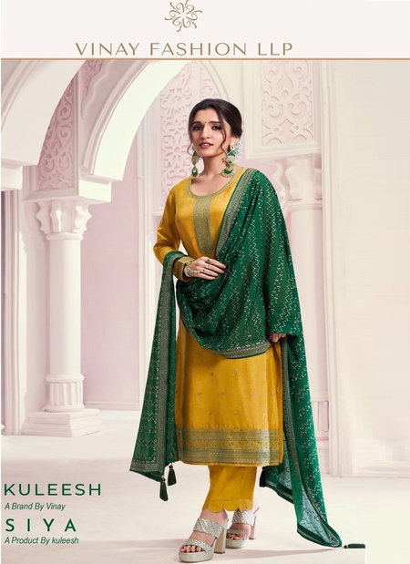 Siya By Vinay Kuleesh Embroidered Silk Designer Salwar Kameez Wholesalers In Delhi
