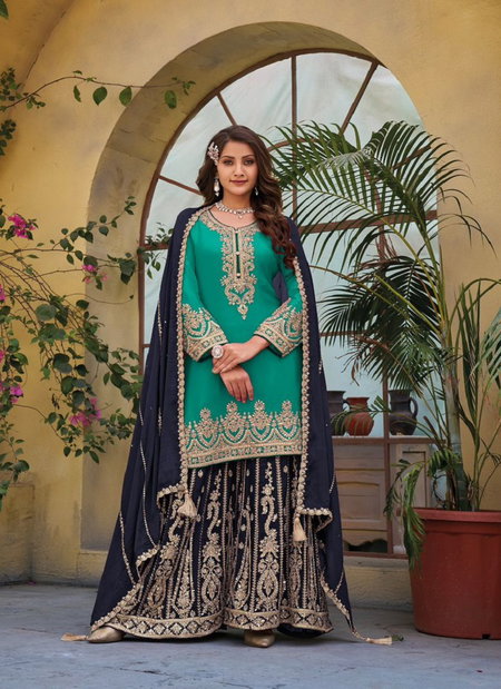 Siya By Your Choice Pure Chinon Wedding Wear Readymade Suits Wholesale Shop In Surat
