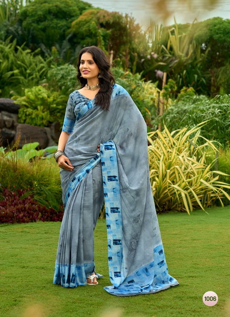 Siyaa By Sr Silk Digital Print Satin Surat Daily Wear Saree Wholesale Market